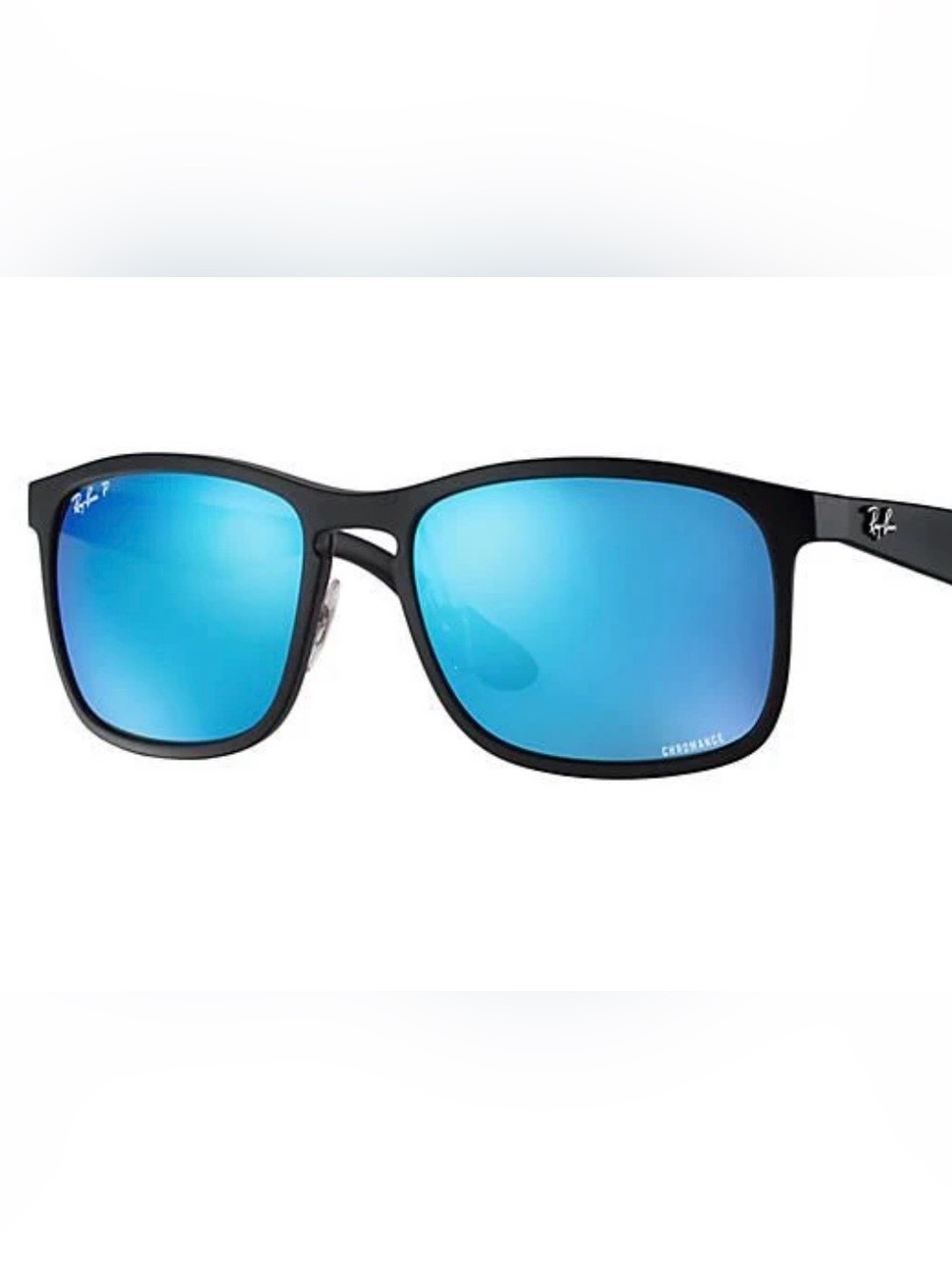 Ray-Ban Men’s Black Frame Blue Mirror Lens Swim Sunglasses